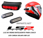 LUZ DE FRENO INTELIGENTE PARA CASCO LED CARGA SOLAR USB LS2