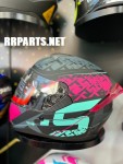 CASCOS X-SPORTS MODELO M67 ROSA/ VERDE MATE