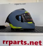 CASCO EDGE RACER GRIS CON VISOR NEGRO Y LENTES RETRACTILES